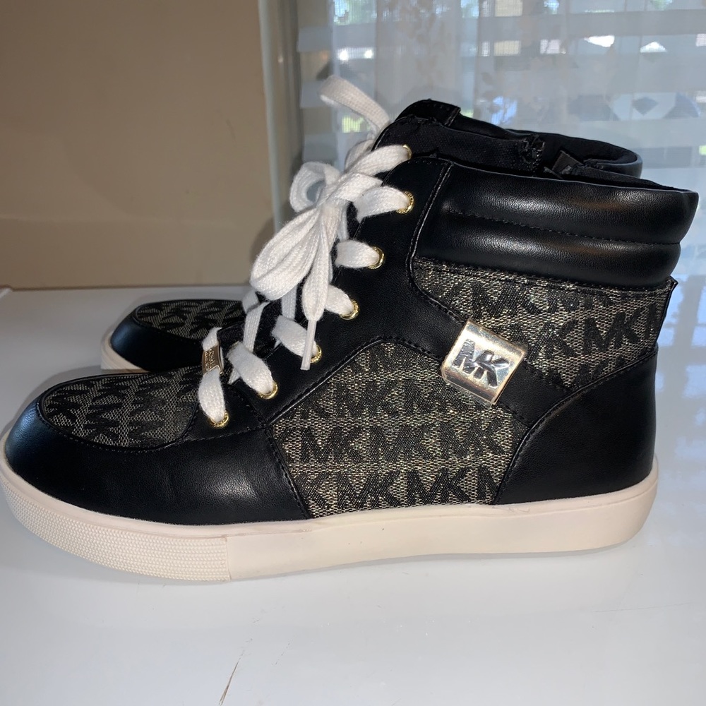 Michael Kors Tansy Black and Gold High Tops